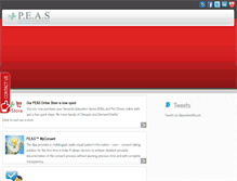 Tablet Screenshot of peasonline.com